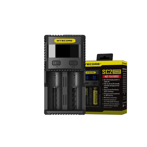 Nitecore Sc2 Superb Charger Rechargeable Battery Not Included Imr Ni-Mh Eu Plug