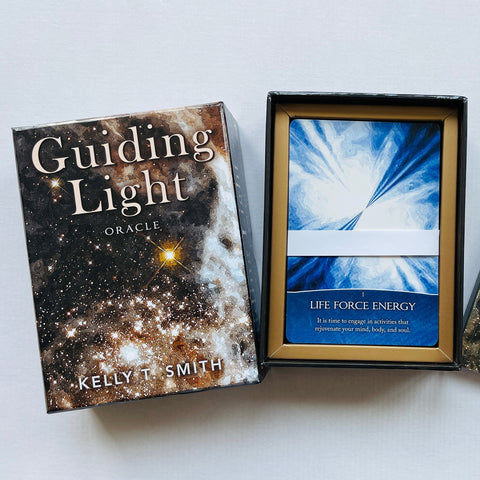 Guiding Light Oracle Cards Deck And Guidebook By Kelly T Smith Beyond Words NEW