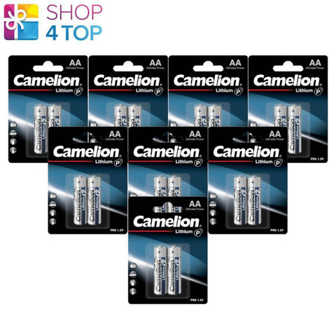 16 Camelion Aa Lithium Ultimate Power Batteries Fr6 L91 1.5V 2Bl Exp 2032 NEW