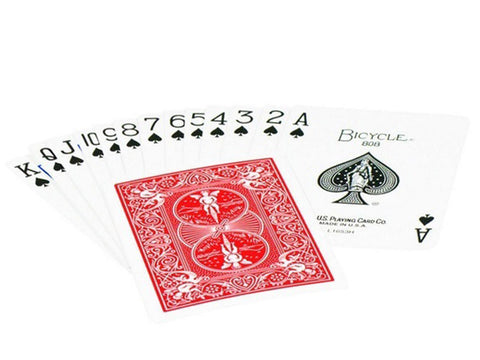 Bicycle Rider Back Standard Index Gold Playing Cards Poker Magic Tricks Red NEW