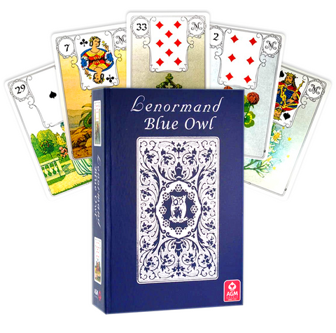 Lenormand Blue Owl Premium Edition Silver Foil Cards Deck Agm Bag 1067012818