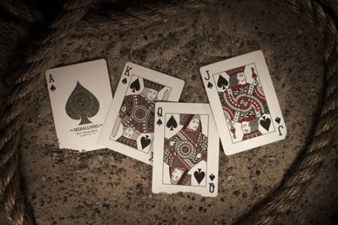 4x Decks Medallions Theory 11 Playing Cards Deck Brown Gold Magic Tricks Sealed