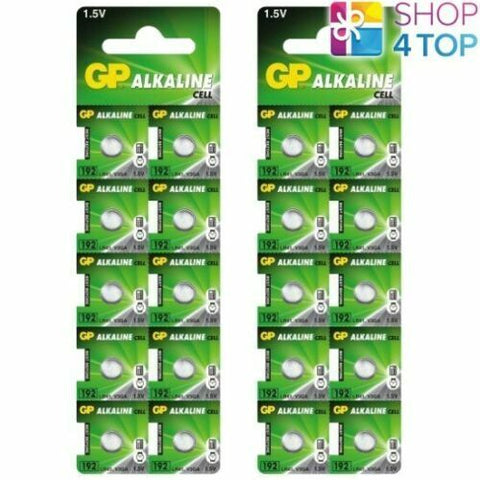 20 Gp Alkaline Cell Lr41 192 Batteries G3 1.5V Coin Cell Button NEW
