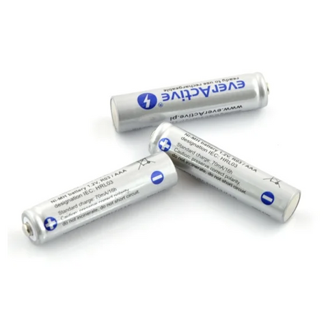 4 Everactive Silver Line Aaa Lr03 Rechargeable Batteries Blister Nimh 1.2V NEW