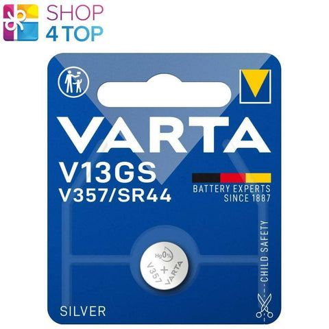 Varta V13Gs V357 Sr44 Silver Alkaline Battery 1.55V Single Battery 2026 1Bl NEW