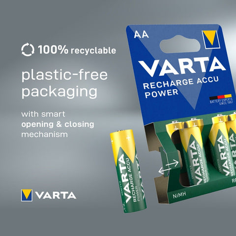 8 Varta Recharge Accu Power Aaa Lr03 Batteries 550Mah Nimh Hr03 1.2V 4Bl NEW