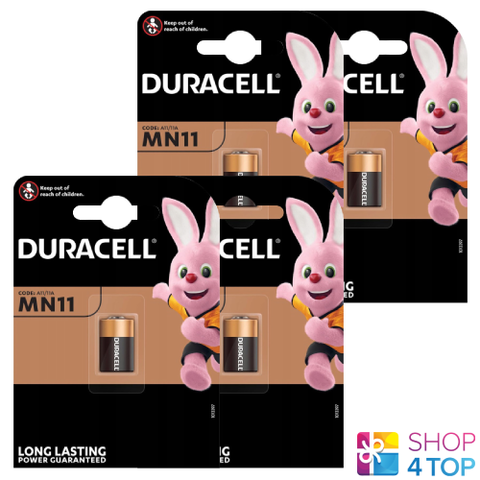 4 Duracell Alkaline Mn11 A11 Batteries 6V 11A E11A Gp-11A Gp11A Exp 2028 NEW