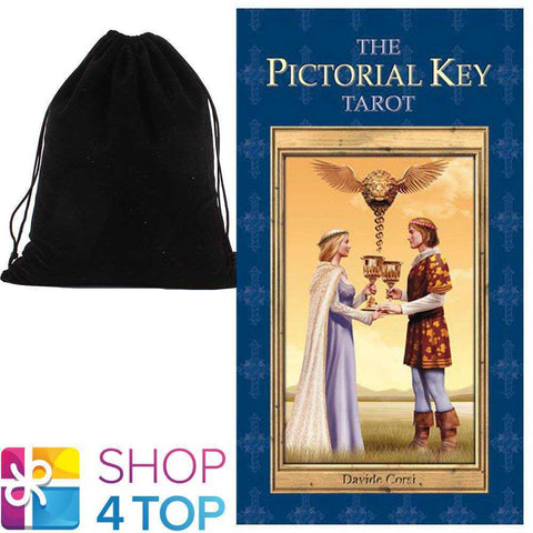 The Pictorial Key Tarot Deck Cards Davide Corsi Lo Scarabeo With Velvet Bag NEW