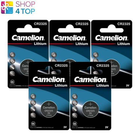 5 Camelion Cr2325 Batteries Lithium 3V Coin Cell Dl2325 Br2325 1Bl Exp 2033 NEW