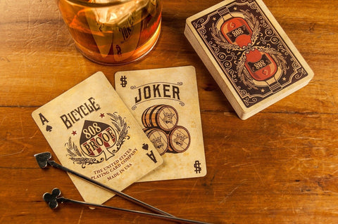 4 Decks Bicycle Bourbon 808 Proof Playing Cards Kentucky Whiskey Made In USa NEW