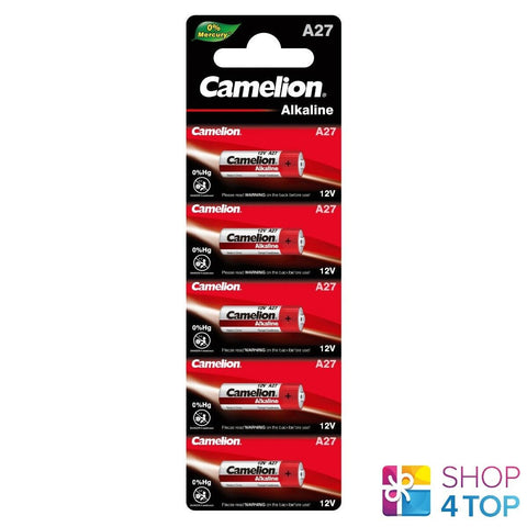 5 Camelion A27 Alkaline Batteries Lr27A L828 Mn27 12V 5Bl 2025 NEW