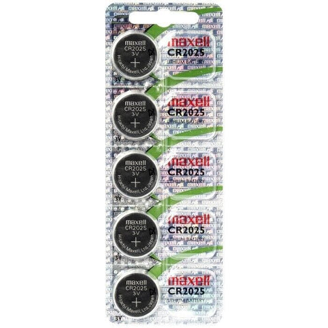 10 Maxell Cr2025 Lithium Batteries 3V Coin Cell Dl2025 Hologram Pack Exp 2029