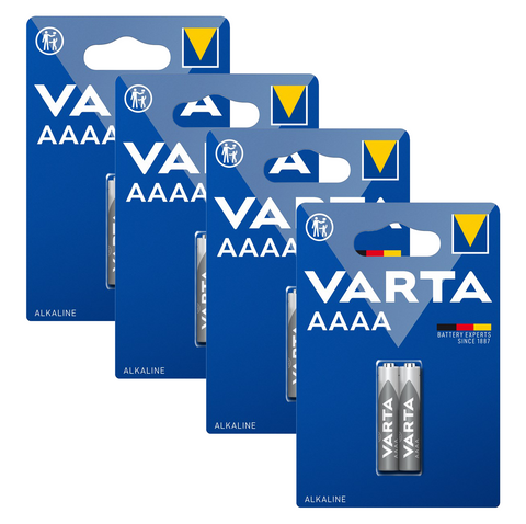 8 Varta Aaaa Alkaline Batteries 4061 Mini 1.5V Lr8D425 Sept NEW