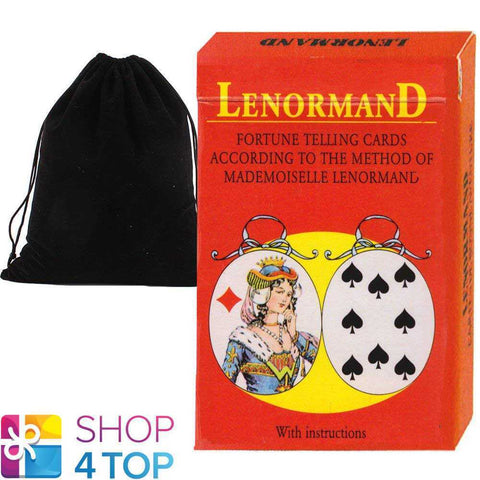 Mlle Lenormand Oracle 36 Cards Deck Esoteric Telling With Velvet Bag Agm NEW