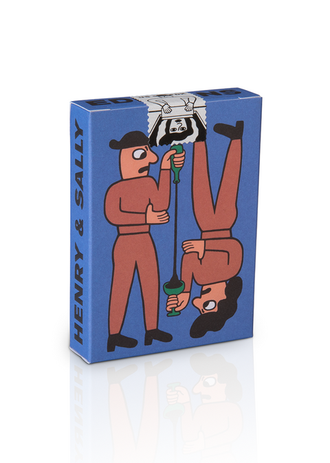 2 Henry And Sally 1 Blue 1 Red Decks Playing Cards Magic Art Of Play Aop010