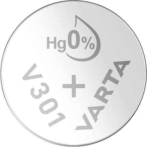 2 Varta 301 Sr43Sw Battery Silver 1.55V Coin Button Cell Watch