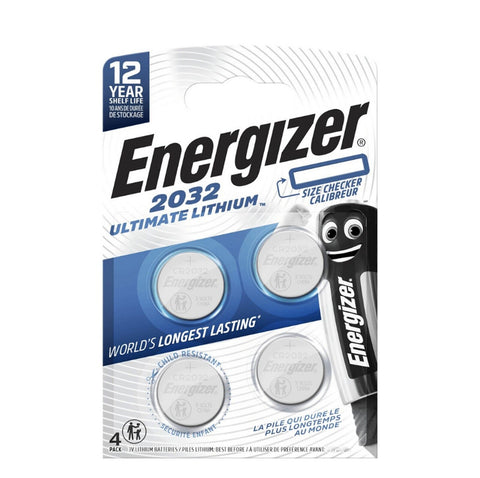 8 Energizer Cr2032 Ultimate Lithium Batteries 4Bl 3V Coin Cell Exp 2035 4Bl