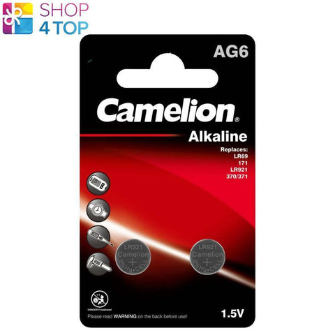 2x Camelion Lr921 Alkaline Batteries Lr69 371 No Mercury 1.5V