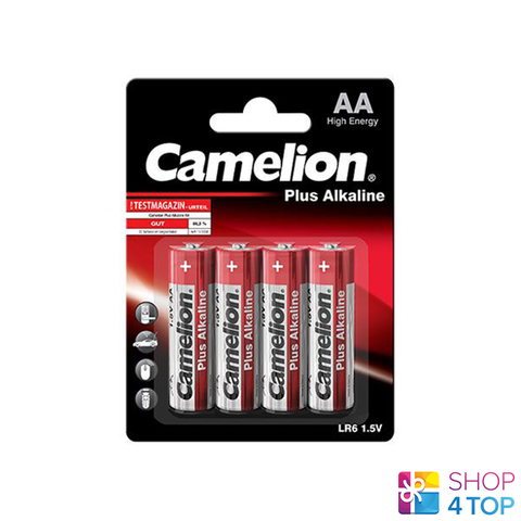 4 Camelion Aa Plus Alkaline Batteries Lr06 Mn1500 Am3 E91 1.5V 4Bl NEW