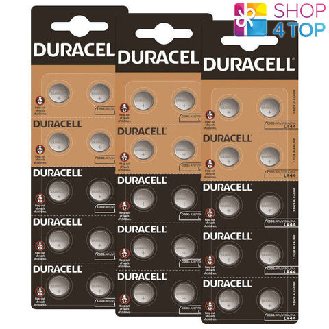 30 Duracell Lr44 Batteries Alkaline A76 V13Ga 76A 1.5V 10Bl Exp 2034 Blister NEW