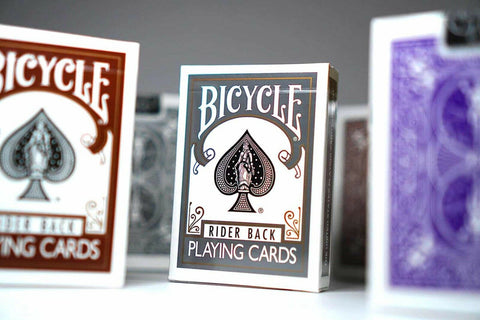 2 Bicycle Rider Back Playing Cards Decks 1 Brown 1 Grey Deck Poker USa USpc NEW