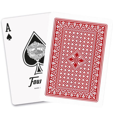 12 Decks Fournier 18 Victoria Plastic Coated Poker Playing Cards 6 Red 6 Blue