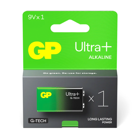 4 Gp Ultra+ Alkaline G-Tech 6Lr61 9V Battery Long Lasting Power Blister Exp 2028