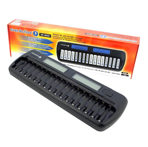 Everactive Nc-1600 Universal Dc Battery Charger 12V Power And Car Adapter