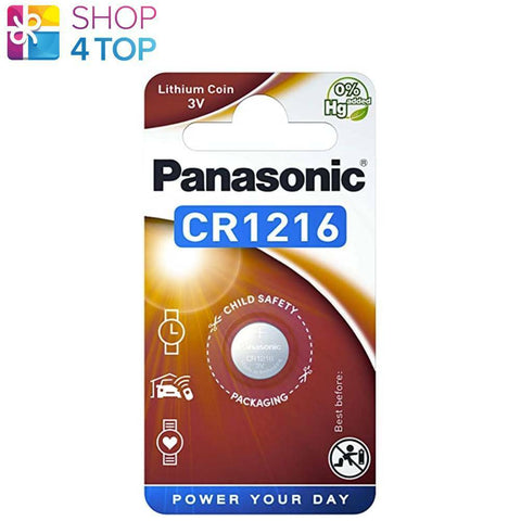 Panasonic Cr1216 Lithium Coin Cell Battery 3V 1Bl 25 Mah 12X1.6 Mm Exp 2030 NEW