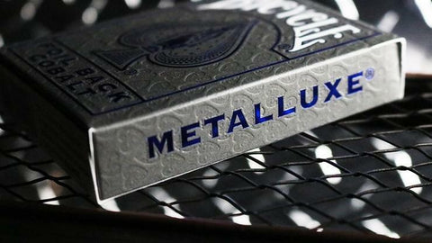 4x Bicycle MetalLuxe Foil Playing Cards - 2 Red 2 Blue Rider Back Decks USA