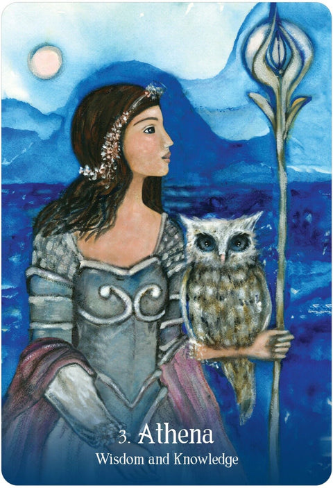 Sacred Mothers And Goddesses Oracle Cards Deck And Book Set Blue Angel With Bag