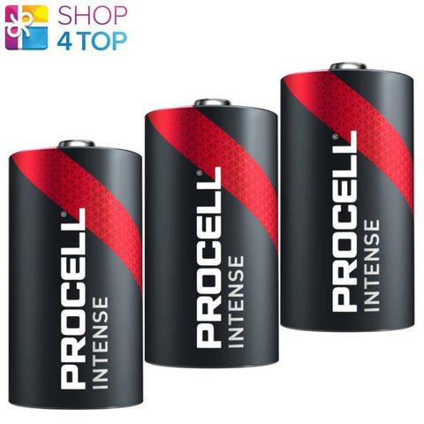 3 Procell Duracell D Lr20 Intense Alkaline Batteries Torcia 1.5V NEW