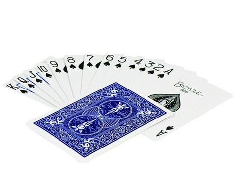 Bicycle Rider Back Standard Index Gold Playing Cards Poker Magic Tricks Blue NEW