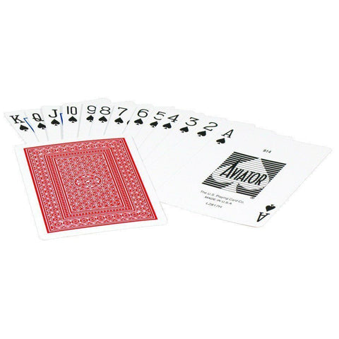 12 Decks Aviator Standard Index Playing Cards 6 Red 6 Blue Sealed Box USpcc NEW