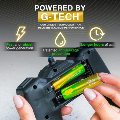 12 Gp Ultra Alkaline Aaa Batteries G-Tech Lr03 1.5V Industrial Bulk Exp 2033