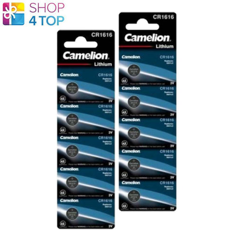 10 Camelion Cr1616 Batteries Lithium 3V Coin Cell Dl1616 Ecr1616 5Bl 2031 NEW