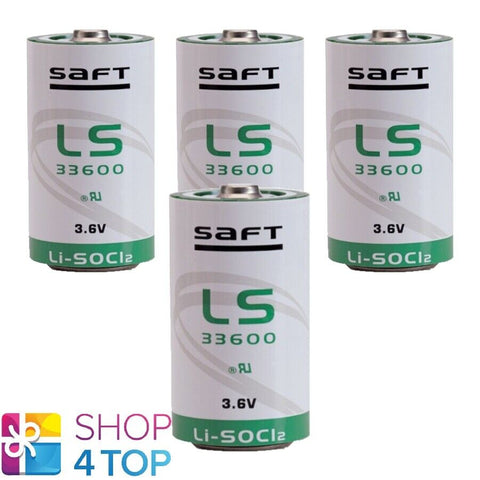 4 Premium Ls33600 D Lithium Battery 3.6V Lisocl2 R20 D 3.6V Er34615 Batteries NEW