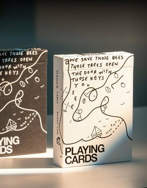 2x Shantell Martin Whitney White And Black Bundle Theory 11 Playing Cards T1149