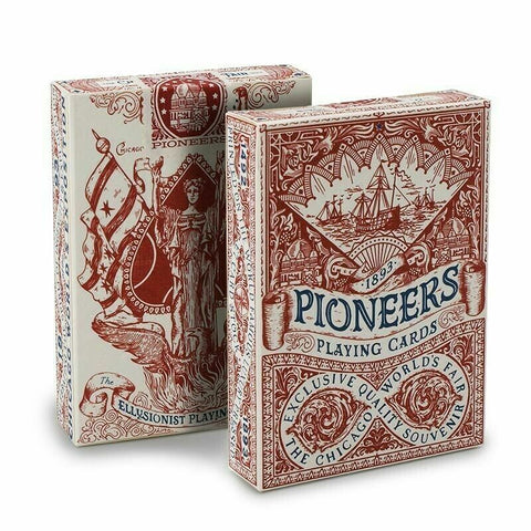 2 Decks Pioneers Red Blue Playing Cards Ellusionist 1893 High Quality Poker NEW