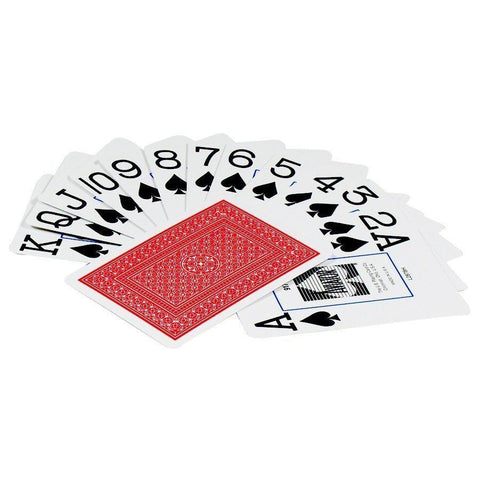 4 Decks Aviator Jumbo Index Poker Playing Cards 2 Red 2 Blue Magic Tricks NEW