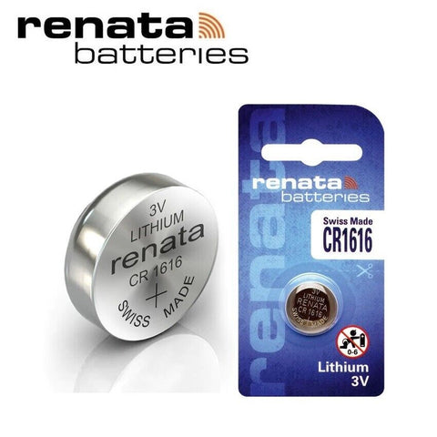 2 Renata Cr1616 Lithium Batteries 3V Cell Coin Button 280-209 Exp 1Bl 2029