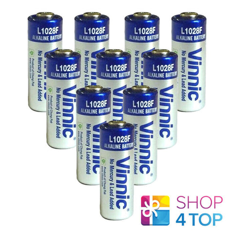 10 Vinnic 23A L1028F Alkaline Batteries 12V No Mercury & Lead Bulk China NEW