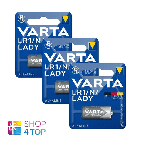 3 Varta Lr1 Alkaline Battery N Lady 4001 Lr01 1.5V 1Bl Blister Pack NEW
