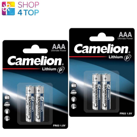 4 Camelion Aaa Lithium Ultimate Power Batteries Fr03 L92 1.5V 2Bl Exp 2030 NEW