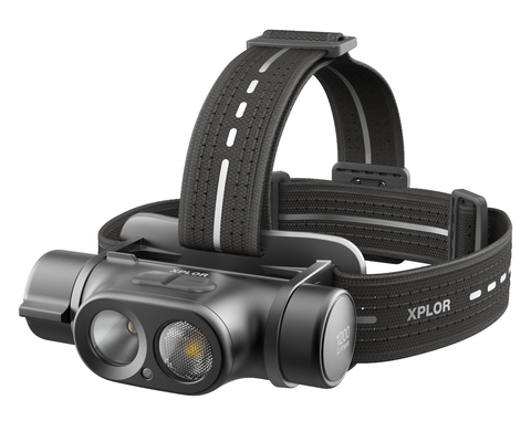 Gp Xplor Adventure Headlamp Phr19 1200 Lumens Rechargeable Battery Included NEW