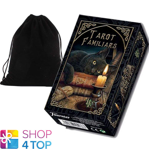 Lisa Parker Familiars Tarot Deck Cards Telling Fournier With Velvet Bag NEW