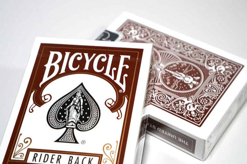 2 Bicycle Rider Back Playing Cards Decks 1 Brown 1 Grey Deck Poker USa USpc NEW