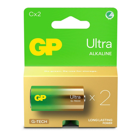 6 Gp Ultra Alkaline G-Tech Lr14 C Battery Long Lasting Power Blister Exp 2033