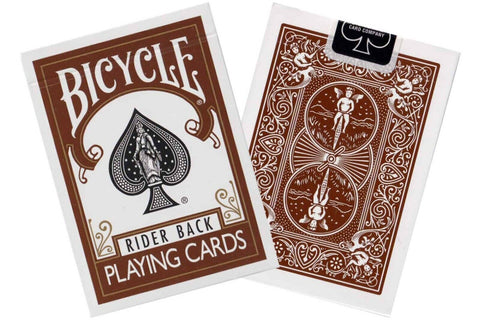 2 Bicycle Rider Back Playing Cards Decks 1 Brown 1 Grey Deck Poker USa USpc NEW