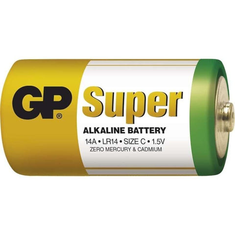 6 Gp Super C Alkaline Battery 14A Lr14 1.5V No Mercury And Cadmium Exp 2030